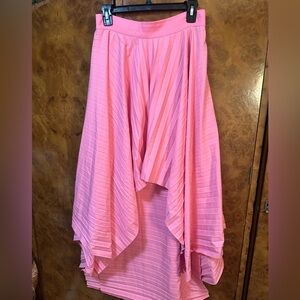 Chic High-Low Pink Skirt